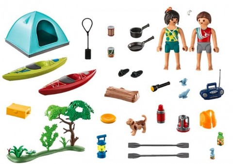 Family Fun 71425 Családi kempingezés sátorral figura készletIVET.HU - A te online butikod.