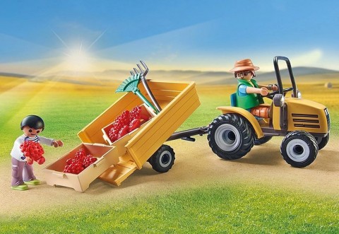 Country 71442 Traktor pótkocsival és víztartállyal figura készletIVET.HU - A te online butikod.