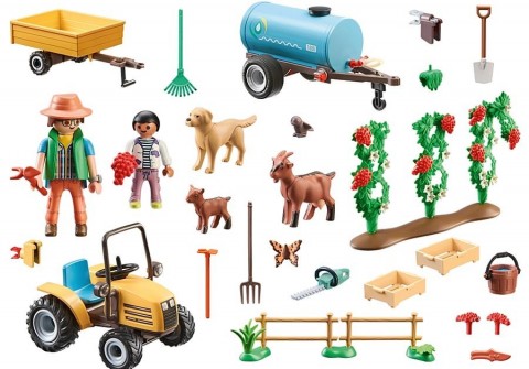 Country 71442 Traktor pótkocsival és víztartállyal figura készletIVET.HU - A te online butikod.