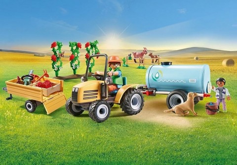 Country 71442 Traktor pótkocsival és víztartállyal figura készletIVET.HU - A te online butikod.