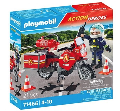 Action Heroes 71466 Tűzoltó motor baleseti helyszínen játékkészlet figurávalIVET.HU - A te online butikod.
