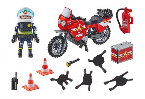 Action Heroes 71466 Tűzoltó motor baleseti helyszínen játékkészlet figurávalIVET.HU - A te online butikod.