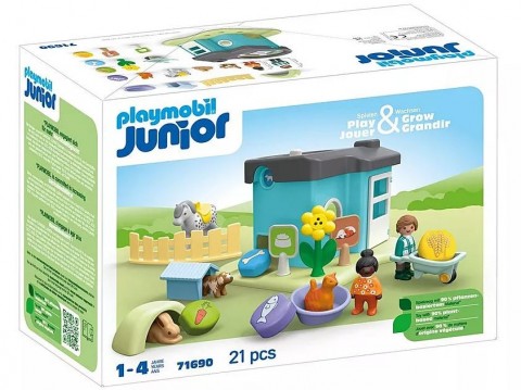 Junior 71690 Állathotel etetőadagolóval figura készletIVET.HU - A te online butikod.