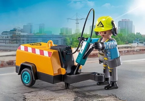 Action Heroes 71752 Építőmunkás légkalapáccsalIVET.HU - A te online butikod.