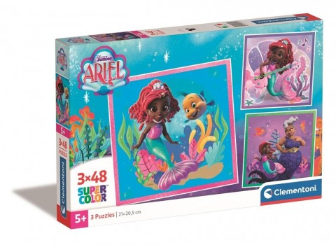 Clementoni gyerek puzzle 3 x 48 darabos - ArielIVET.HU - A te online butikod.