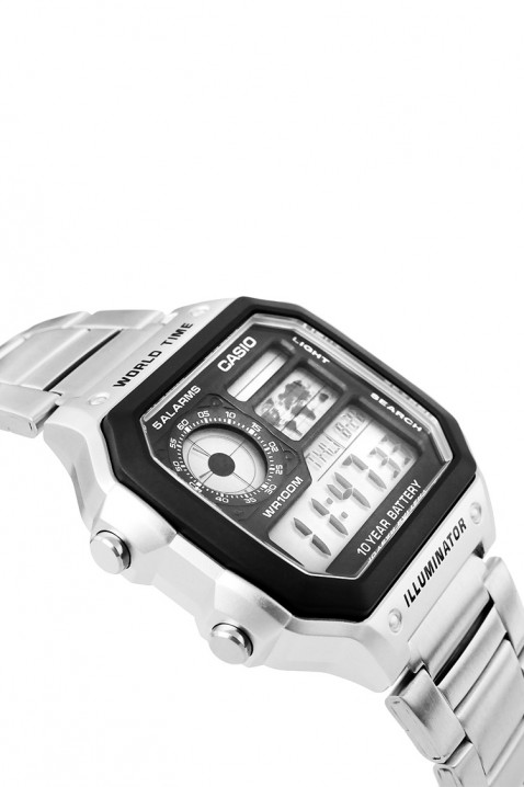CASIO AE-1200WHD-1AVDF férfi karóra, Szín: ezüst, IVET.HU - A te online butikod.