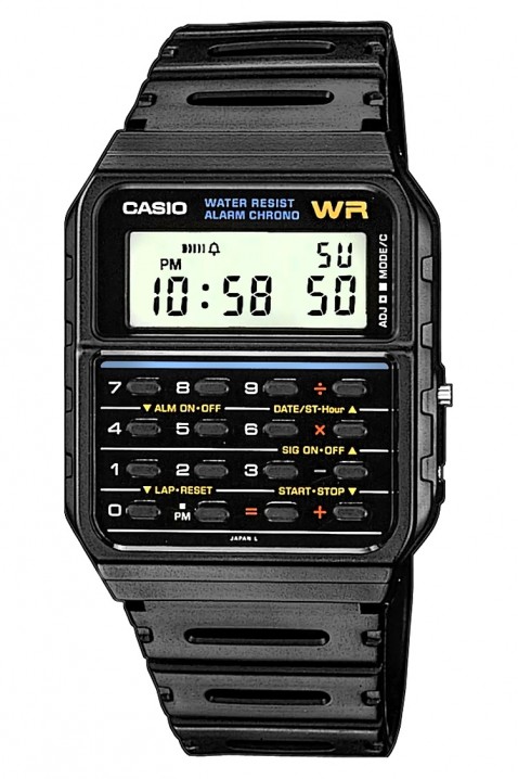 CASIO CA-53W-1Z férfi karóra, Szín: fekete, IVET.HU - A te online butikod.