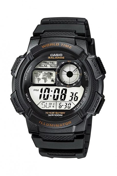 CASIO AE-1000W-1AVDF férfi karóra, Szín: fekete, IVET.HU - A te online butikod.