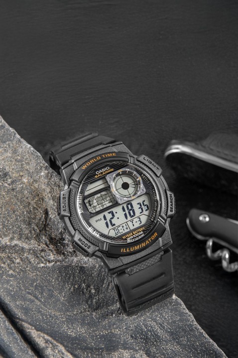 CASIO AE-1000W-1AVDF férfi karóra, Szín: fekete, IVET.HU - A te online butikod.