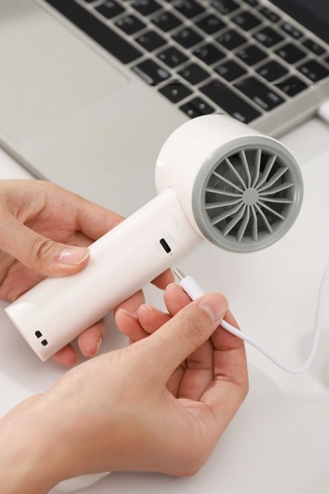 ROBY WHITE kézi mini ventilátor, Szín: fehér, IVET.HU - A te online butikod.