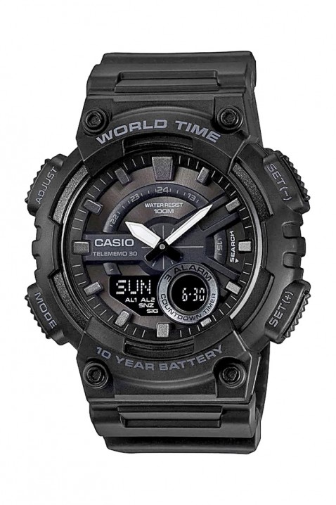 CASIO AEQ-110W-1BVDF férfi karóra, Szín: fekete, IVET.HU - A te online butikod.