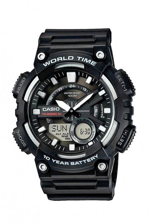 CASIO AEQ-110W-1AVDF férfi karóra, Szín: fekete, IVET.HU - A te online butikod.