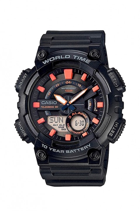 CASIO AEQ-110W-1A2VDF férfi karóra, Szín: fekete, IVET.HU - A te online butikod.