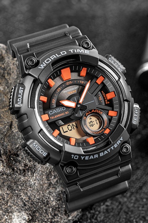 CASIO AEQ-110W-1A2VDF férfi karóra, Szín: fekete, IVET.HU - A te online butikod.