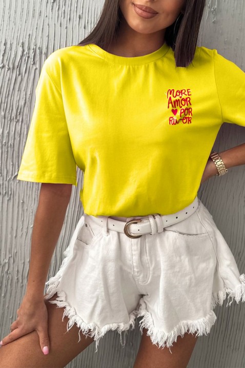 AMORE YELLOW poló, Szín: sárga, IVET.HU - A te online butikod.