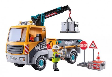 Action Heroes 71750 Építőipari teherautó daruval figurakészletIVET.HU - A te online butikod.