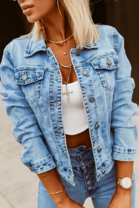 DENIMALA farmer dzseki, Szín: denim, IVET.HU - A te online butikod.