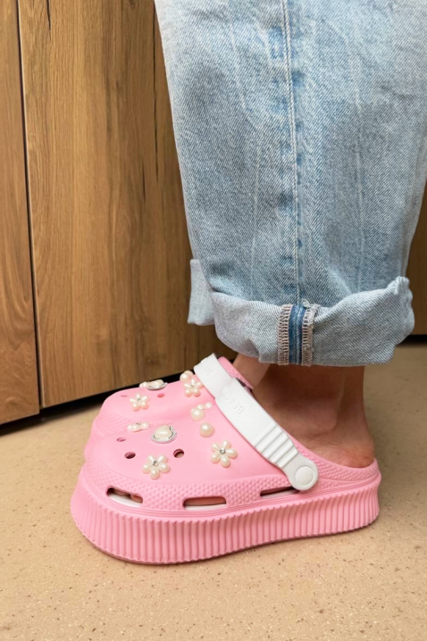 DJOMANA PINK női papucs, Szín: rózsaszín, IVET.HU - A te online butikod.