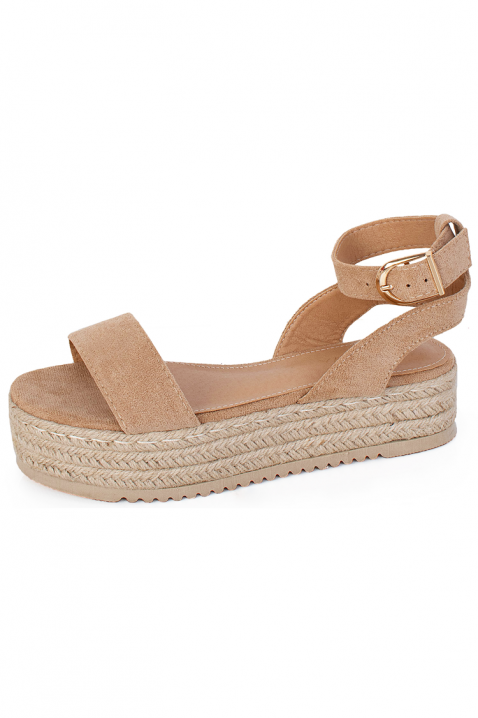 ALELONDA BEIGE szandál, Szín: bézs, IVET.HU - A te online butikod.