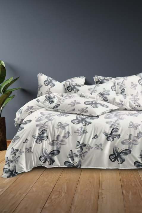 FLOBERJA pamut ágyneműgarnitúra 200x220 cm - 4 darabos, Szín: fehér, IVET.HU - A te online butikod.