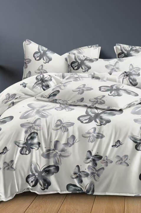 FLOBERJA pamut ágyneműgarnitúra 200x220 cm - 4 darabos, Szín: fehér, IVET.HU - A te online butikod.