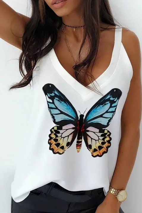 BUTTERFLANA WHITE top, Szín: fehér, IVET.HU - A te online butikod.