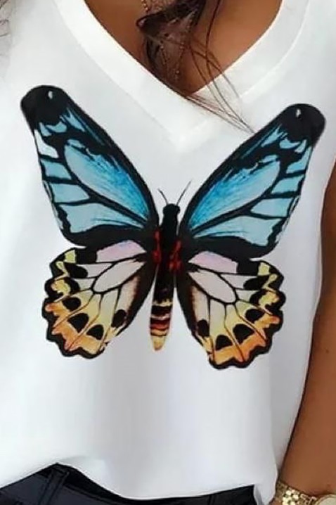 BUTTERFLANA WHITE top, Szín: fehér, IVET.HU - A te online butikod.