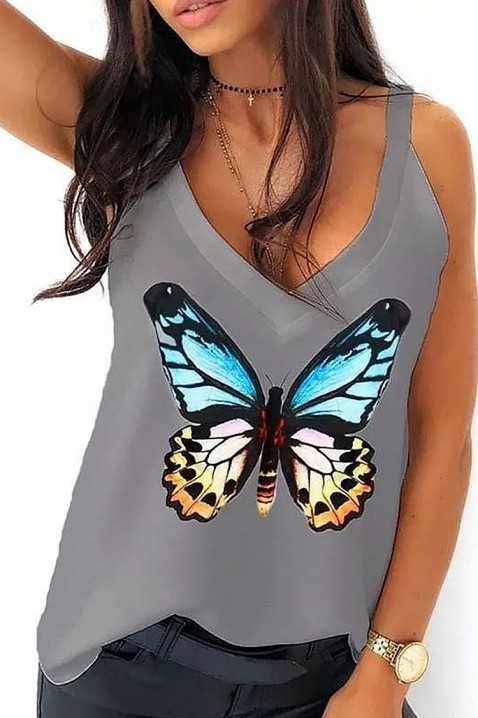 BUTTERFLANA GREY top, Szín: szürke, IVET.HU - A te online butikod.