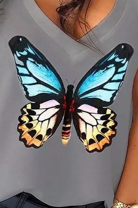 BUTTERFLANA GREY top, Szín: szürke, IVET.HU - A te online butikod.