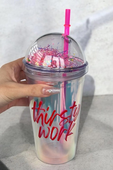 STEISY 500ml pohár szivószállal, Szín: multicolor, IVET.HU - A te online butikod.