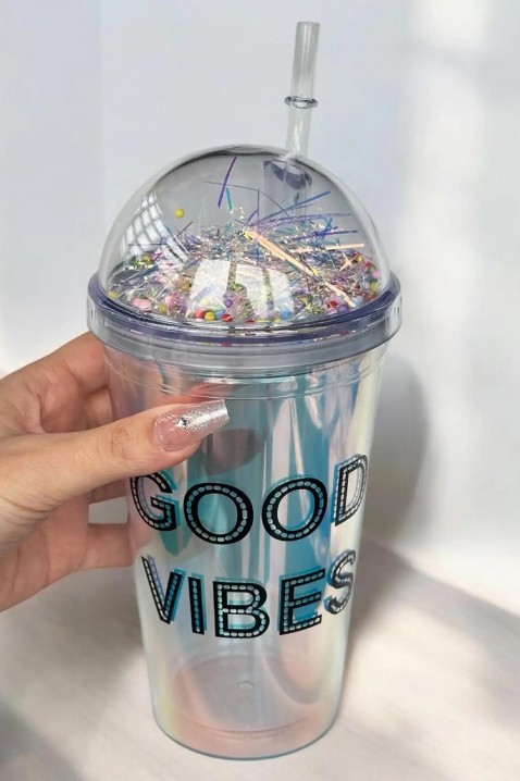 LORIDY 500ml pohár szivószállal, Szín: multicolor, IVET.HU - A te online butikod.