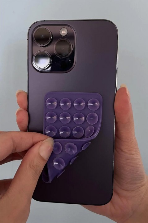 FUNCASE kétoldalas szilikon telefontartó, Szín: lila, IVET.HU - A te online butikod.