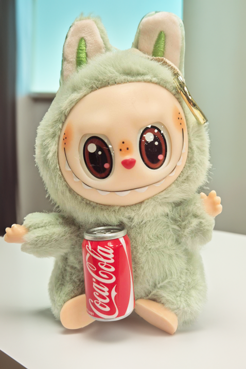 LABUBU COCA COLAGREEN táska kiegészítő, Szín: zöld, IVET.HU - A te online butikod.