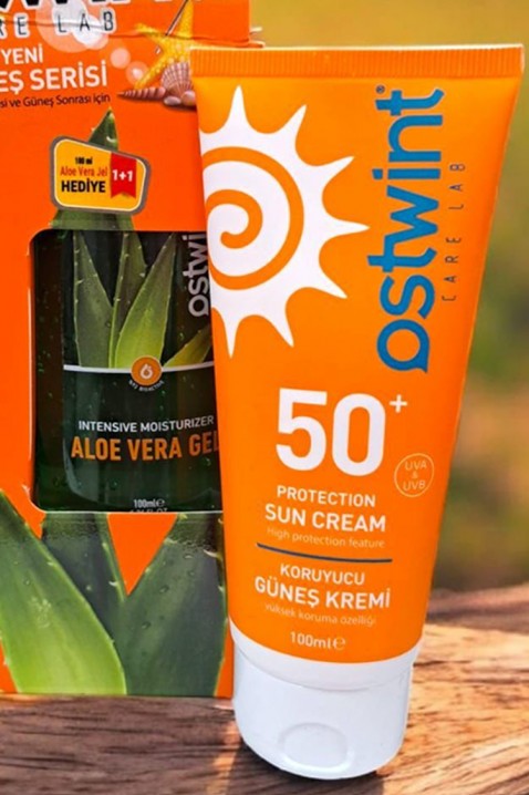 OSTWINT SPF50 napvédő és aloe vera gél, kozmetikai szettIVET.HU - A te online butikod.