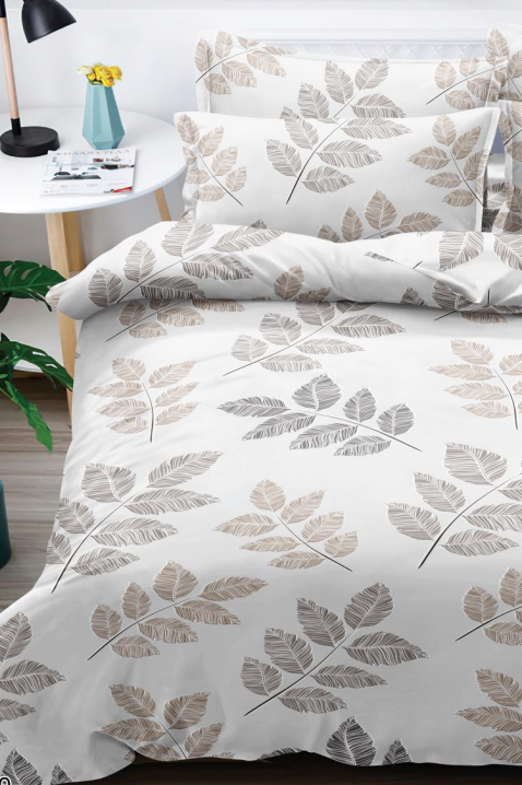 RIZOLMEA 4 darabos pamut ágyneműgarnitúra 200x220 cm, Szín: fehér, IVET.HU - A te online butikod.