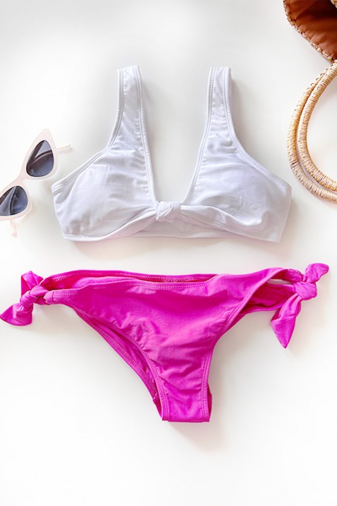 LEVORLA bikini, Szín: fehér/rózsaszín, IVET.HU - A te online butikod.
