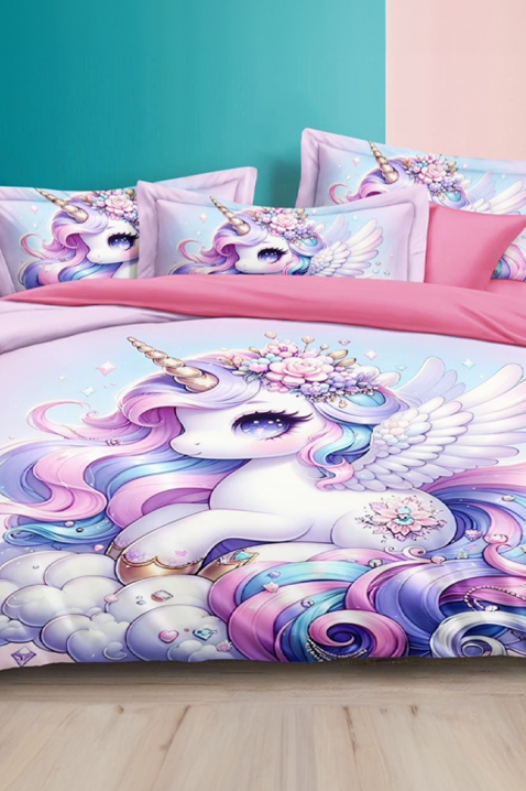 UNICORN 160x200 cm pamut ágyneműgarnitúra - 3 darabos, Szín: multicolor, IVET.HU - A te online butikod.