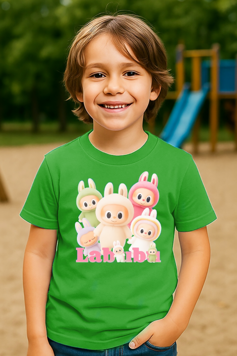 LABUBU KIDDY GREEN gyermek poló, Szín: zöld, IVET.HU - A te online butikod.