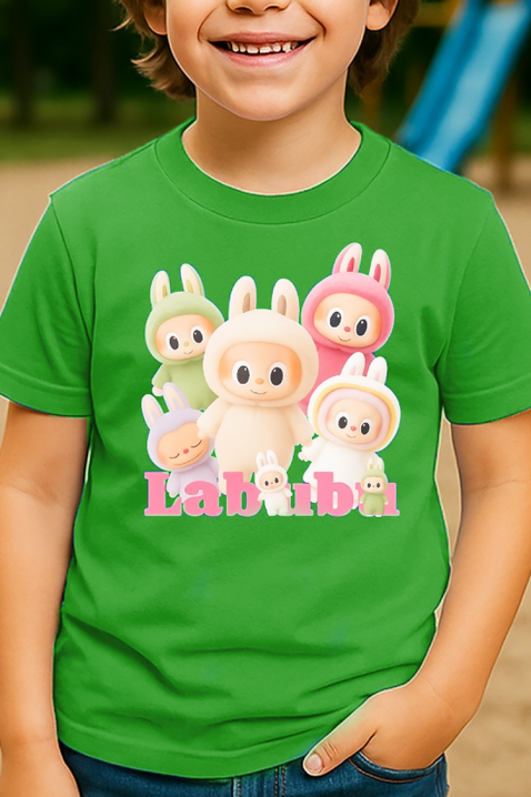 LABUBU KIDDY GREEN gyermek poló, Szín: zöld, IVET.HU - A te online butikod.