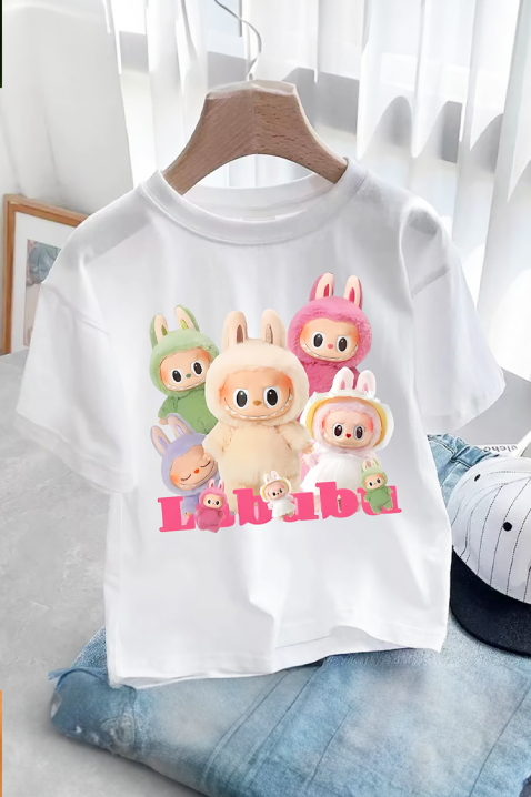 LABUBU KIDDY WHITE gyermek poló, Szín: fehér, IVET.HU - A te online butikod.