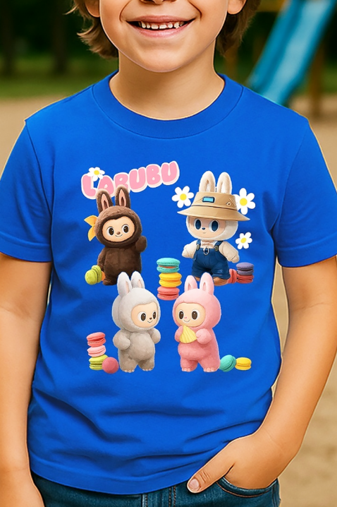 LABUBU TOYTOP BLUE gyermek poló, Szín: kék, IVET.HU - A te online butikod.