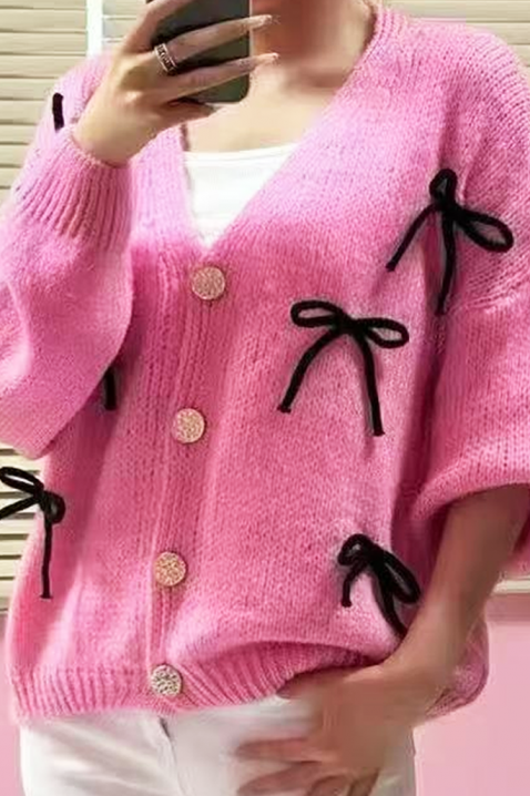 UNIKANA PINK kardigán, Szín: rózsaszín, IVET.HU - A te online butikod.