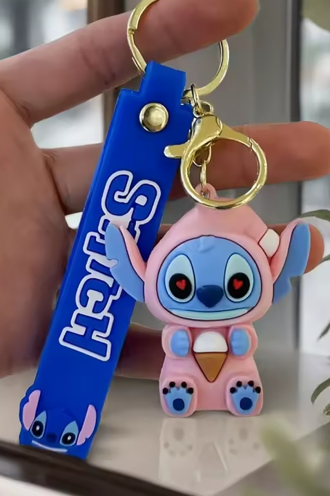 STITCH LOVE táska dísz, Szín: rózsaszín, IVET.HU - A te online butikod.