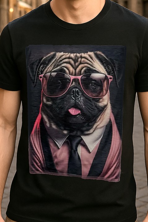 DOGGO BLACK férfi poló, Szín: fekete, IVET.HU - A te online butikod.