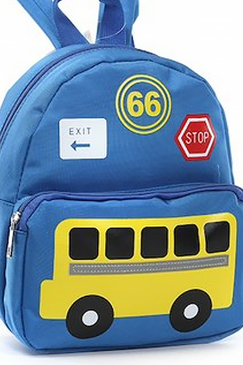 BUSCHOOL BLUE gyermek hátizsák, Szín: kék, IVET.HU - A te online butikod.