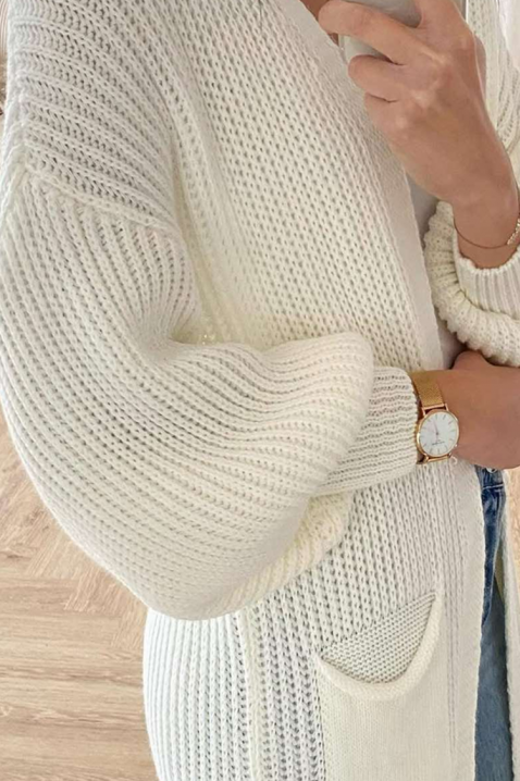 GLORINDA kardigán, Szín: fehér, IVET.HU - A te online butikod.