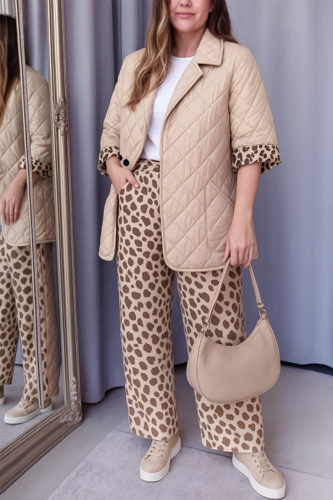 GLAMONZA BEIGE kabát, Szín: bézs, IVET.HU - A te online butikod.
