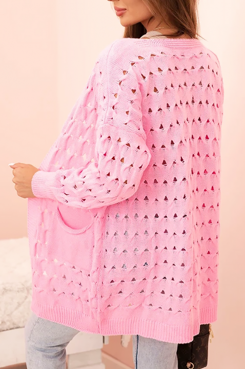 NELFORLIA PINK kardigán, Szín: rózsaszín, IVET.HU - A te online butikod.