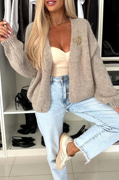 VELMENDRIA BEIGE kardigán, Szín: bézs, IVET.HU - A te online butikod.