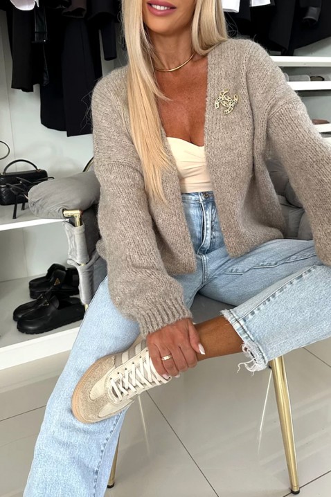 VELMENDRIA BEIGE kardigán, Szín: bézs, IVET.HU - A te online butikod.